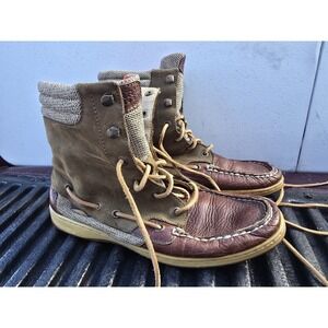 Sperry Top Sider Hikerfish Womens Lace Up Boots Mid US Sz 7 M 9173667
